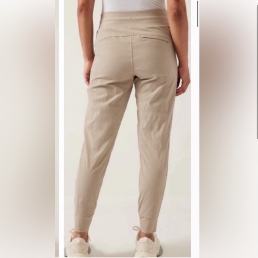 Like new - ATHLETA Trekkie North Jogger Pants in Tan - Picture 10 of 15